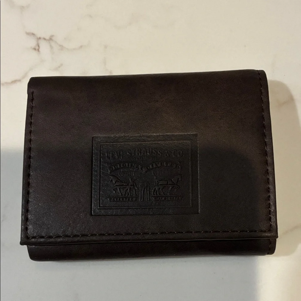 Levi's Dark Brown Leather Wallet